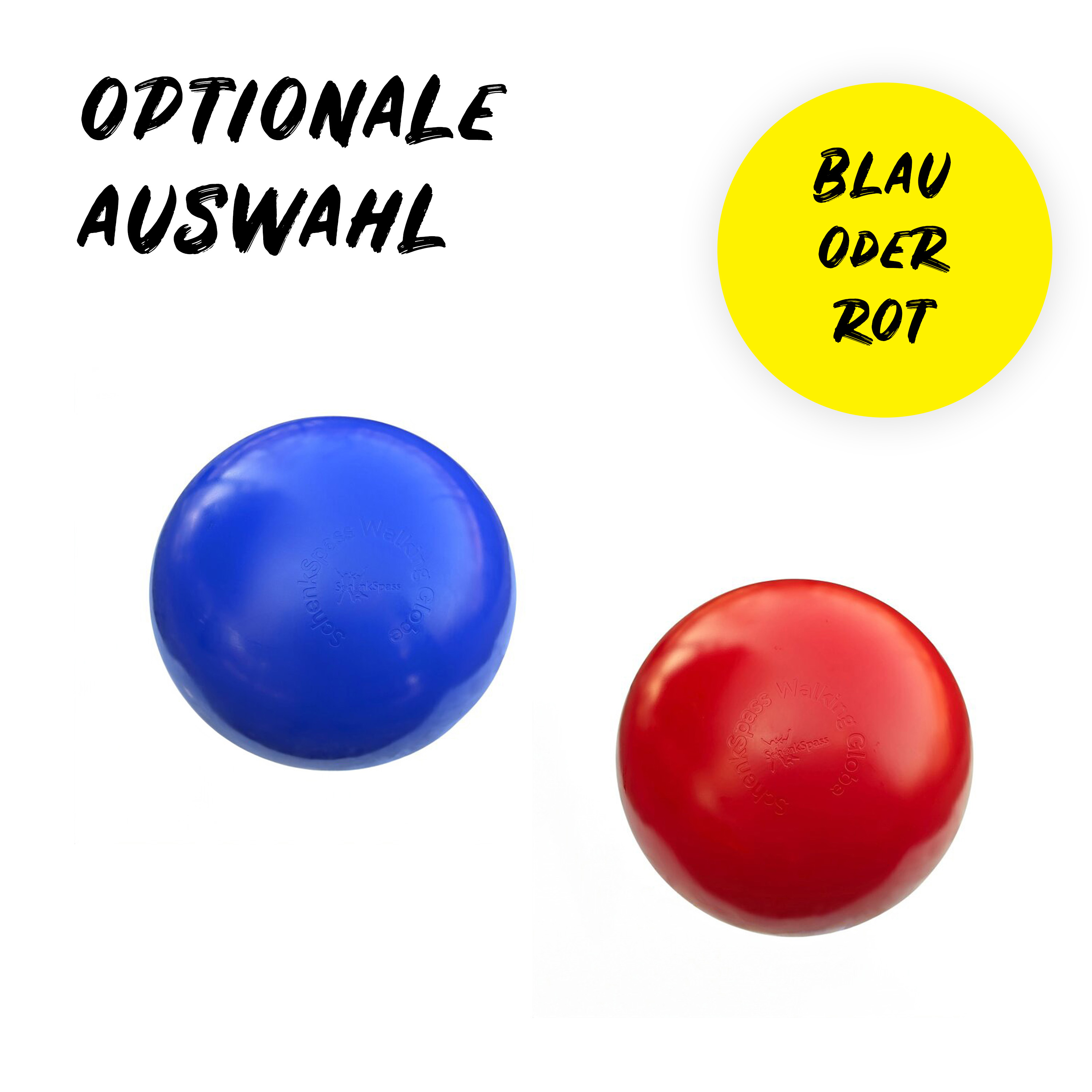 Balancierkugeln in rot oder blau von Schenkspass günstig online kaufen! Balancekugeln in rot und blau freigestellt