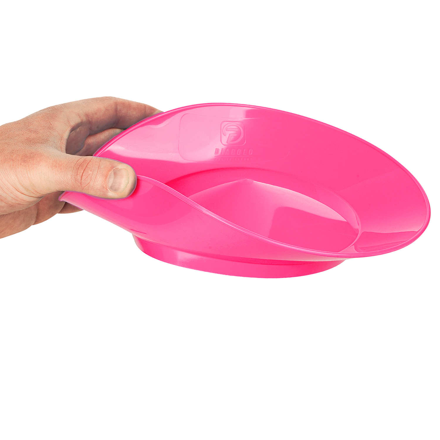 Diabolo Freizeitsport - Jonglierteller Pink in Hand Weiches Diabolo Freizeitsport Jongliertellerset in pink kaufen!