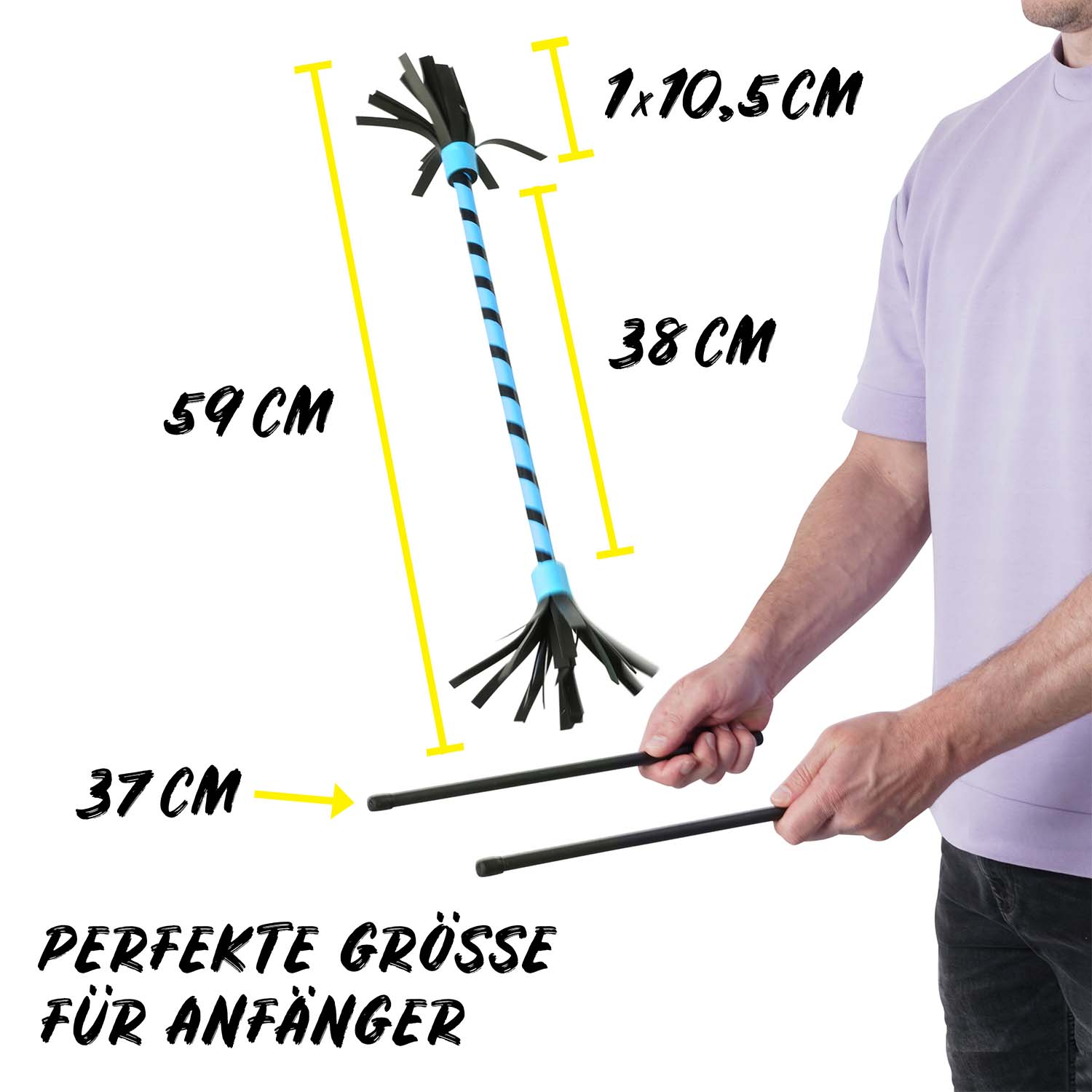 Diabolo Freizeitsport - Flowerstick Basic Blau Vermessungen 001 Diabolo Freizeitsport - Flowerstick Basic Blau Vermessungen 001