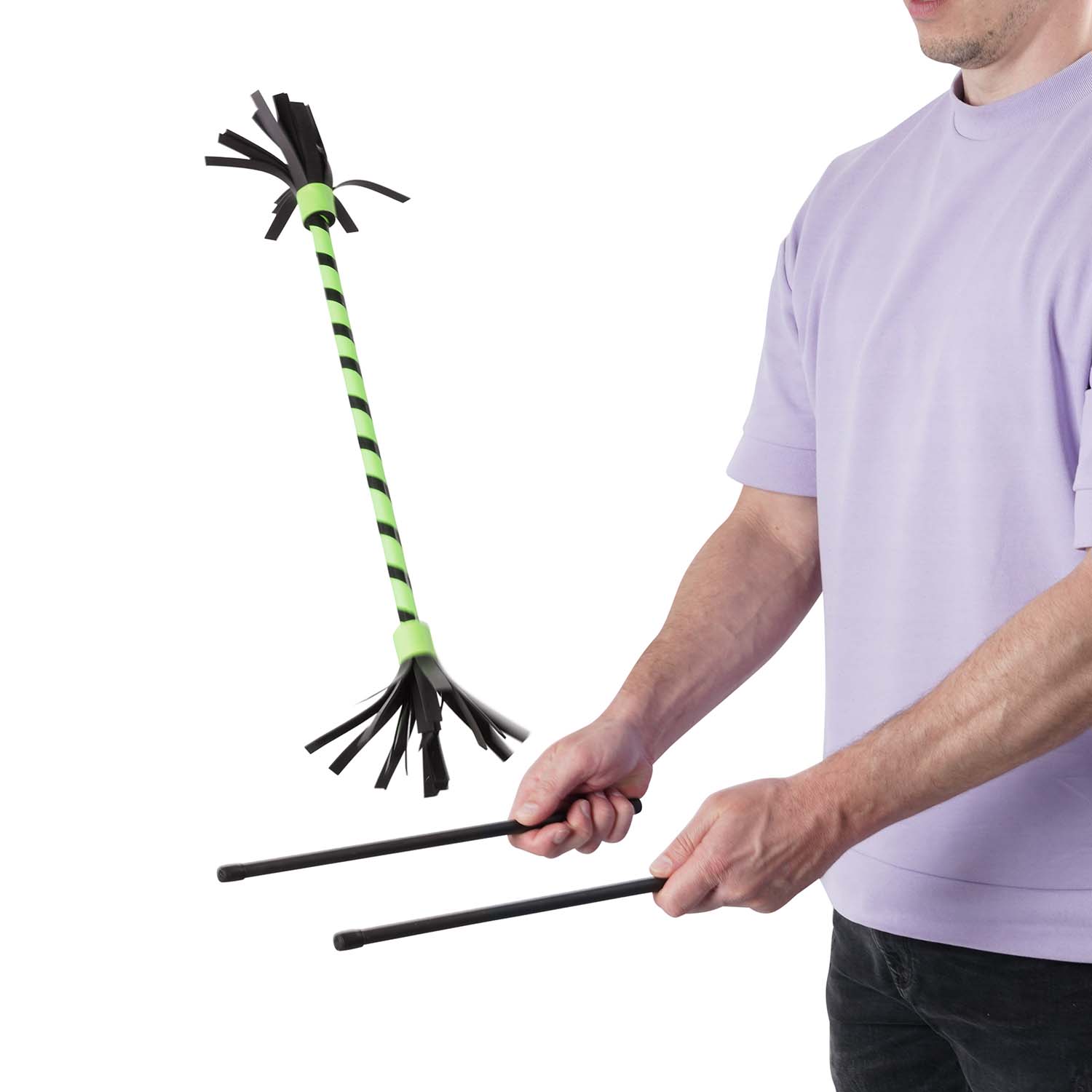 Diabolo Freizeitsport - Flowerstick Basic Grün Spielbild 001 Diabolo Freizeitsport - Flowerstick Basic Grün Spielbild 001