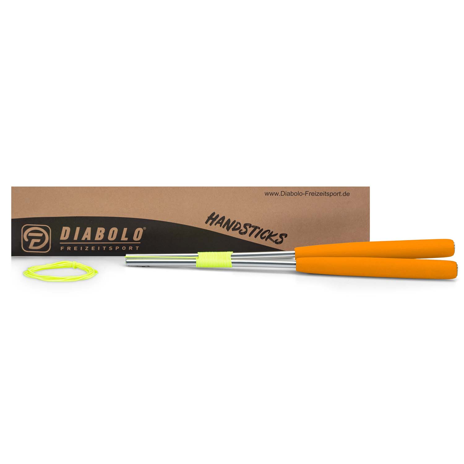 Diabolo Freizeitsport - Diabolo Handsticks Orange mit Verpackung Diabolo Freizeitsport - Diabolo Handsticks Orange mit Verpackung