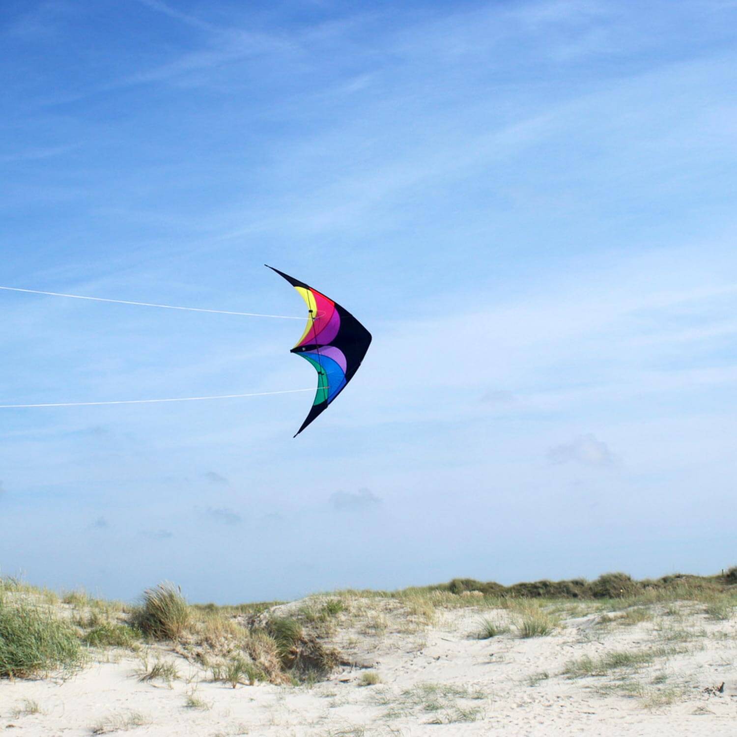 Wolkenstürmer - Lenkdrachen Flip Regenbogen Strand 001 Wolkenstürmer - Lenkdrachen Flip Regenbogen Strand 001