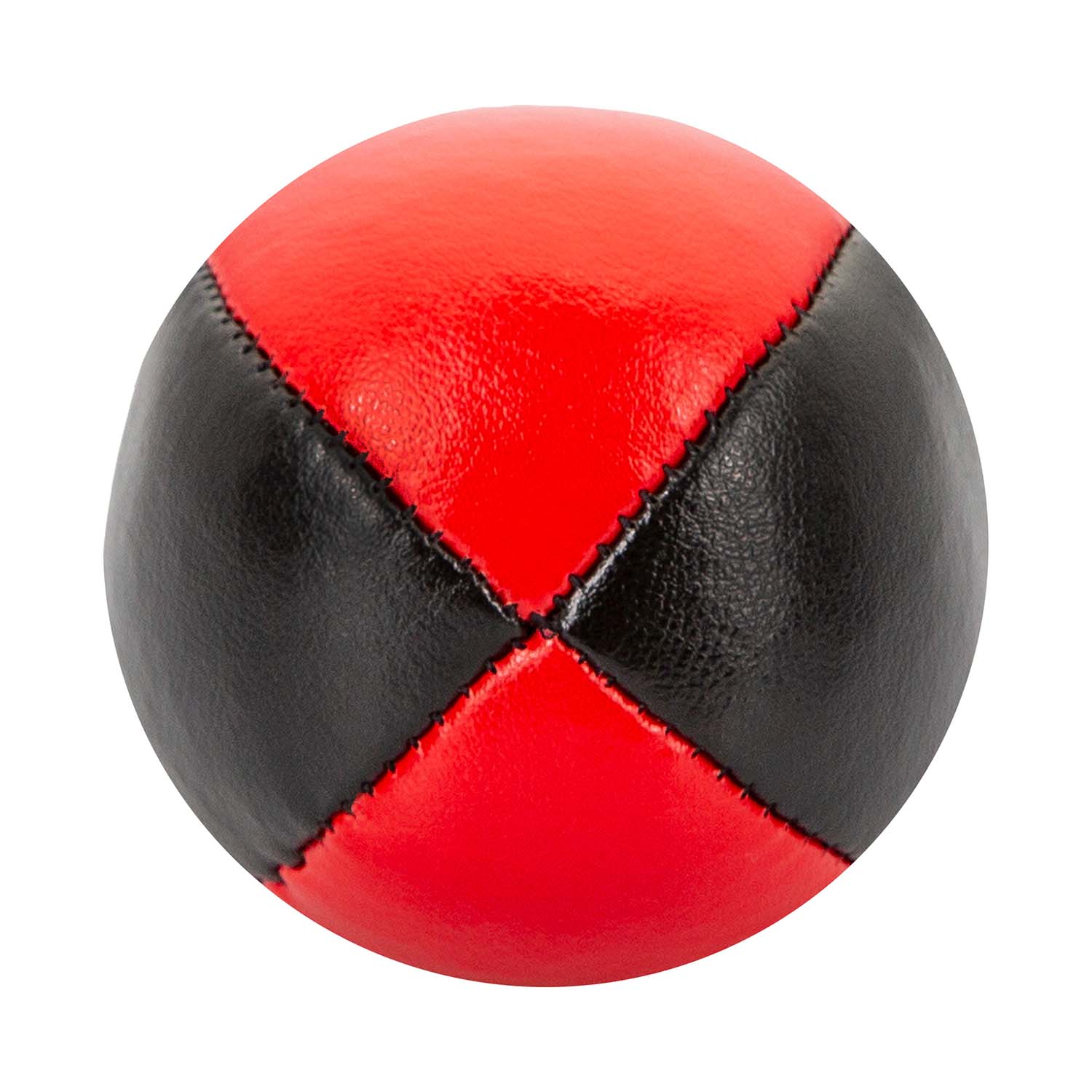 Diabolo Freizeitsport - Premium Jonglierball 62mm 100g Zweifarbig Schwarz Rot