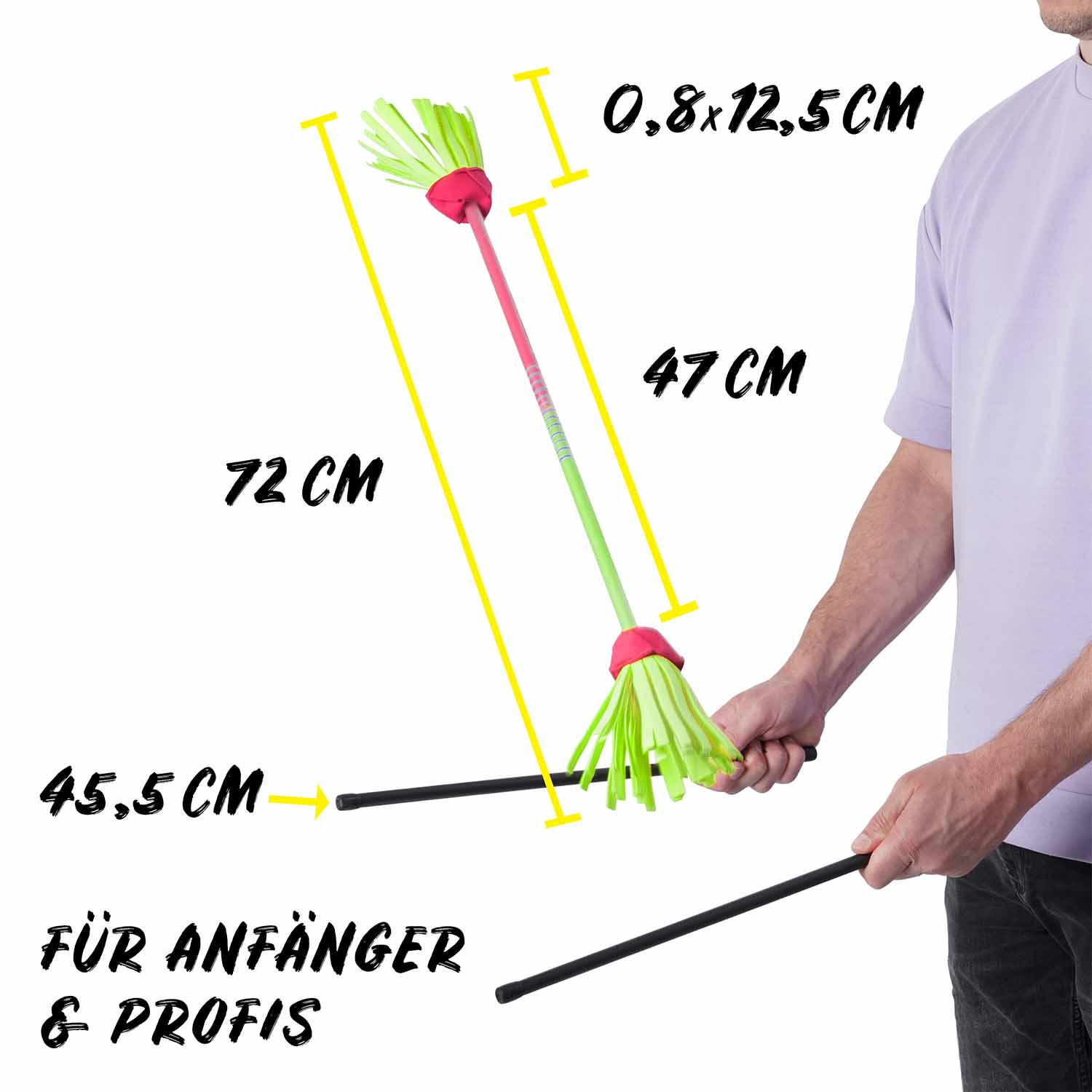 Diabolo Freizeitsport - Flowerstick Pro Grün Pink Vermessungen 001 Diabolo Freizeitsport - Flowerstick Pro Grün Pink Vermessungen 001