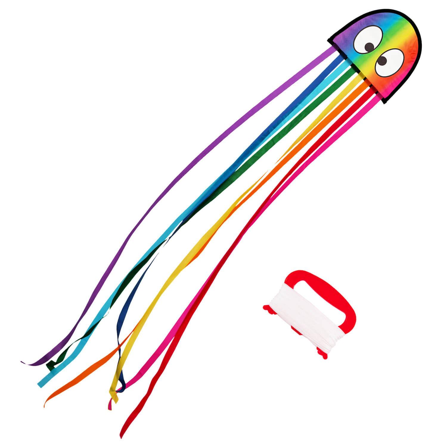 Wolkenstürmer - Kinderdrachen Mini Octopus Krake in Regenbogen mit Zubehör Wolkenstürmer - Kinderdrachen Mini Octopus Krake in Regenbogen mit Zubehör
