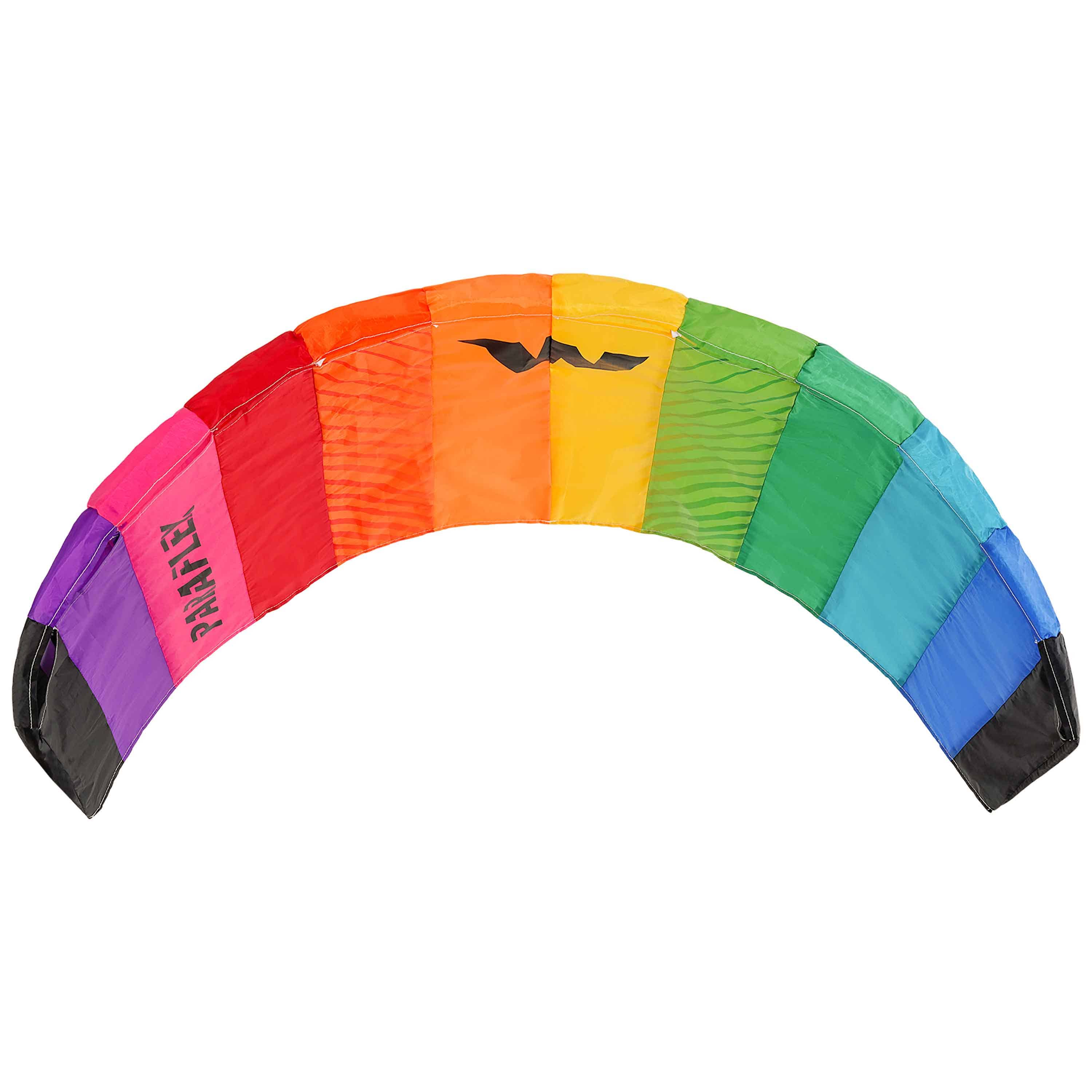 Wolkenstürmer Paraflex 1.2 Regenbogen Lenkmatte in bunten Farben online bei Diabolo Freizeitsport kaufen! Wolkenstürmer Paraflex 1.2 Rainbow Lenkdrachen für Kinder und Einsteiger als bunte Lenkmatte