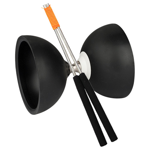 Henrys - Diabolo Jazz Free Mit Alu Handstäben Schwarz 001 Henrys - Diabolo Jazz Free Mit Alu Handstäben Schwarz 001