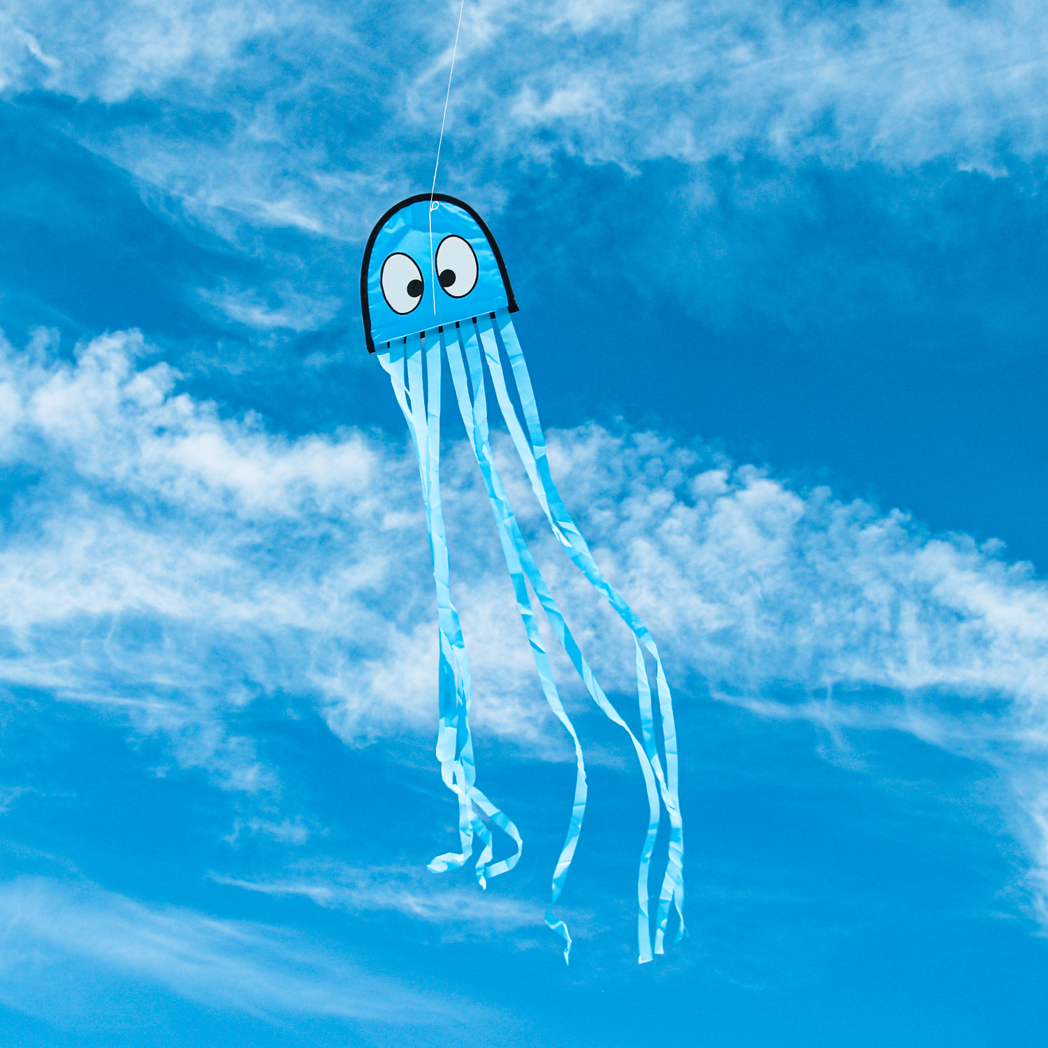 Wolkenstürmer - Kinderdrachen Mini Octopus Krake in Blau am Himmel Wolkenstürmer - Kinderdrachen Mini Octopus Krake in Blau am Himmel