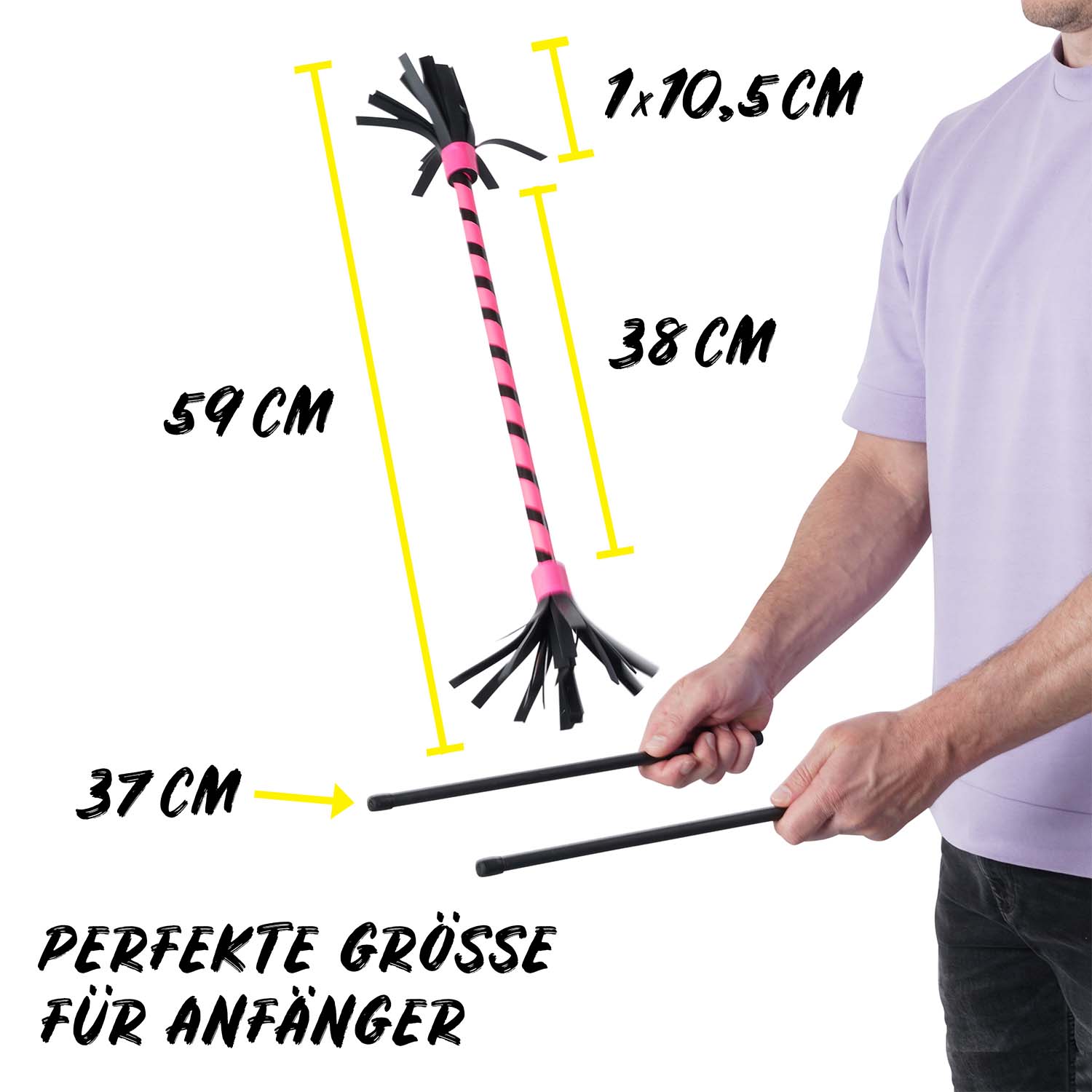 Diabolo Freizeitsport - Flowerstick Basic Pink Vermessungen 001 Diabolo Freizeitsport - Flowerstick Basic Pink Vermessungen 001
