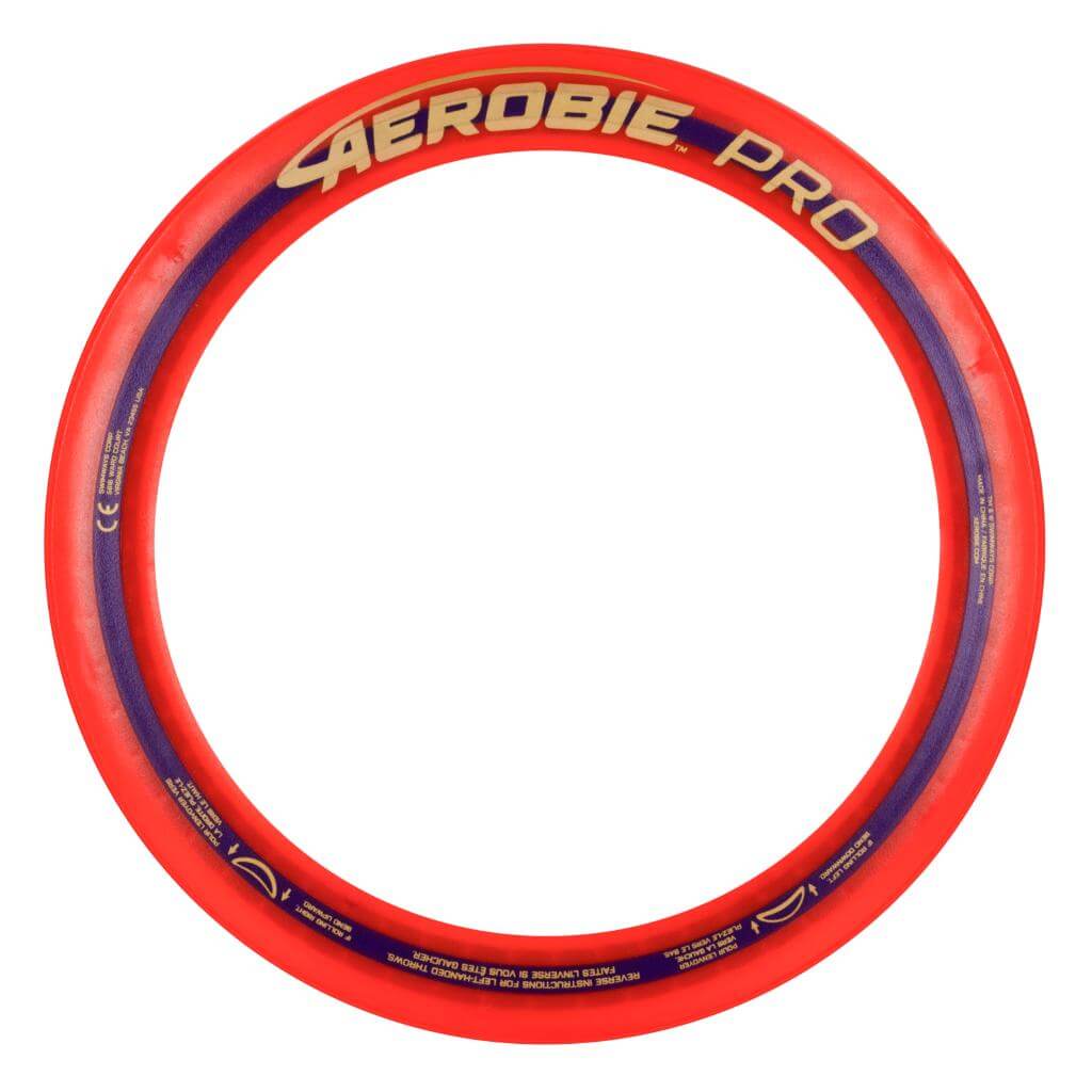 Aerobie - Oranger Pro Ring auf weißem Hintergrund Aerobie - Oranger Pro Ring auf weißem Hintergrund