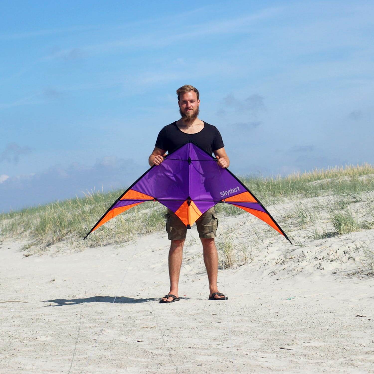 Wolkenstürmer - Lenkdrachen Skydart Lila Strand Wolkenstürmer - Lenkdrachen Skydart Lila Strand