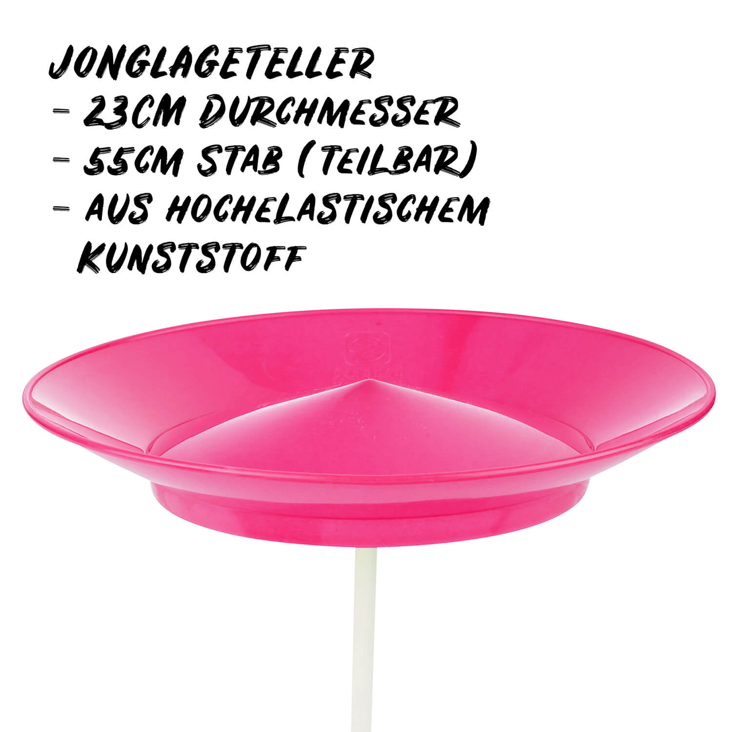 Diabolo Freizeitsport Jongliertellerset pink mit 55cm Stab Diabolo Freizeitsport Jongliertellerset pink für Anfänger kaufen!