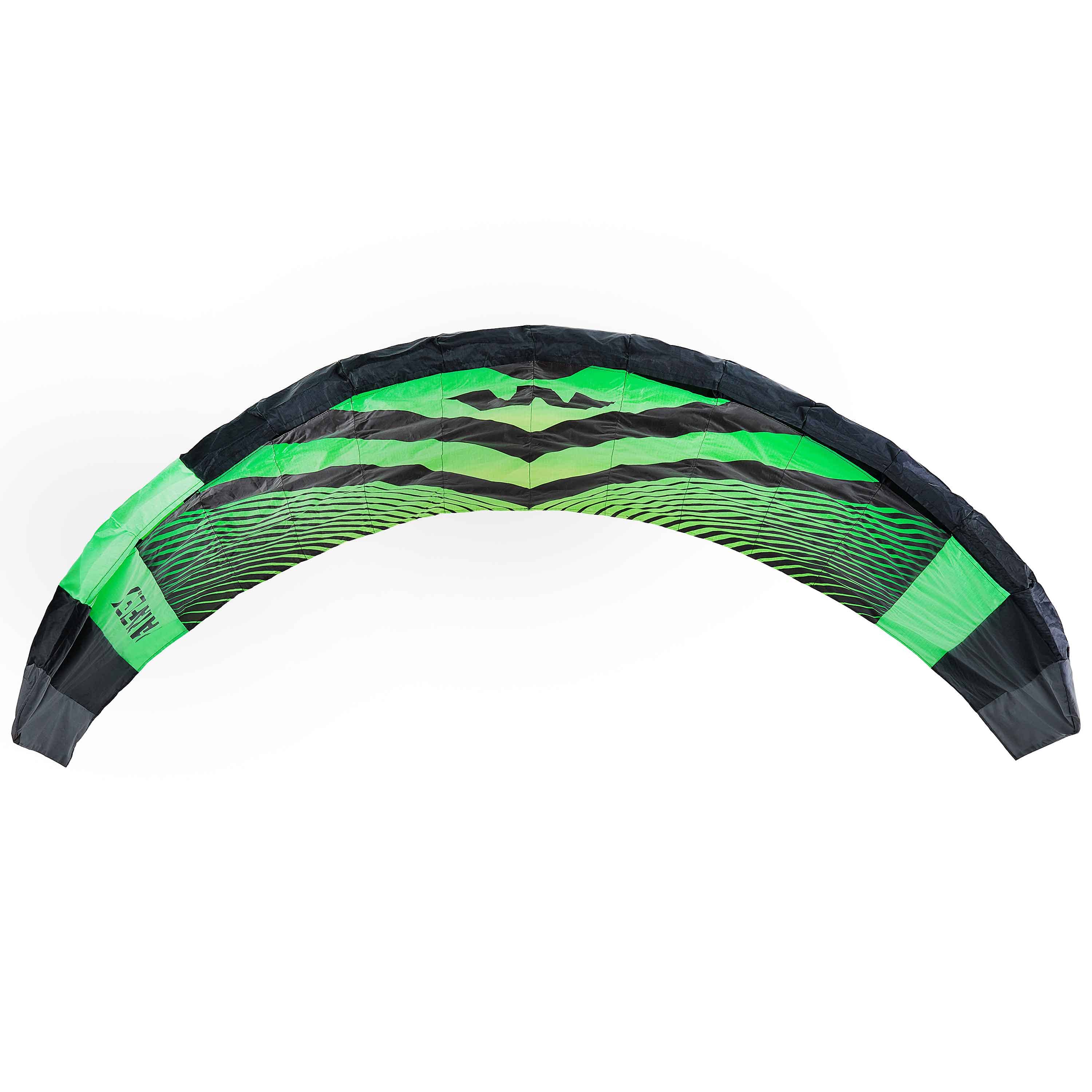 Wolkenstürmer Paraflex Sport 1.7 schwarz-grün Lenkmatte an zwei Leinen online kaufen! Wolkenstürmer Paraflex Sport 1.7 schwarz-grün Lenkdrachen für Kinder und Einsteiger als Lenkmatte