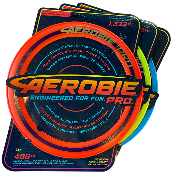 Aerobie - Pro Ring in orange, gelb und blau in Verpackung Aerobie - Pro Ring in orange, gelb und blau in Verpackung