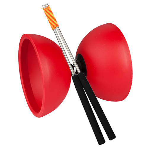 Henrys - Diabolo Circus Mit Handstäben Rot 001 Henrys - Diabolo Circus Mit Handstäben Rot 001