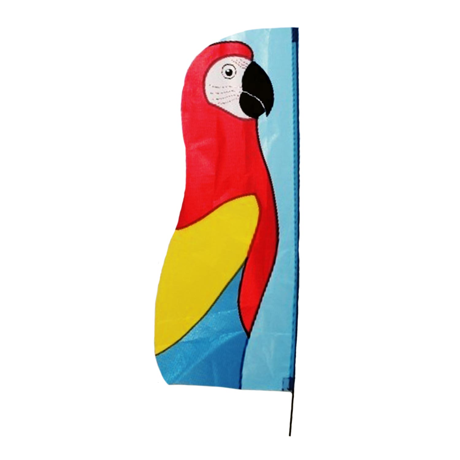 Wolkenstürmer - Windspiele Beachflagge Papagei