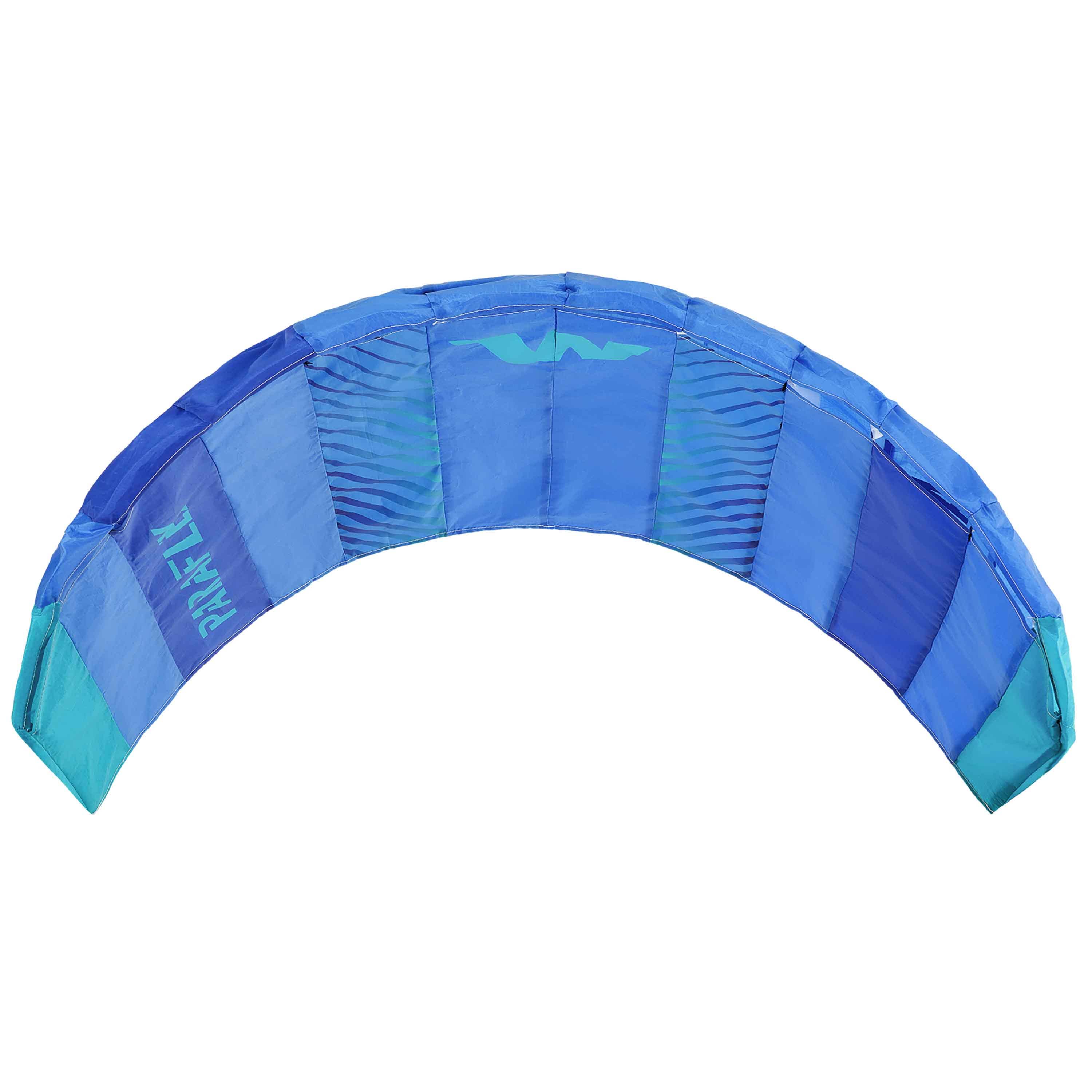 Wolkenstürmer Paraflex 1.7 blau-türkise Lenkmatte an zwei Leinen mit Flugschlaufen online kaufen! Wolkenstürmer Paraflex 1.7 Blau-Türkis Lenkdrachen für Einsteiger als Lenkmatte