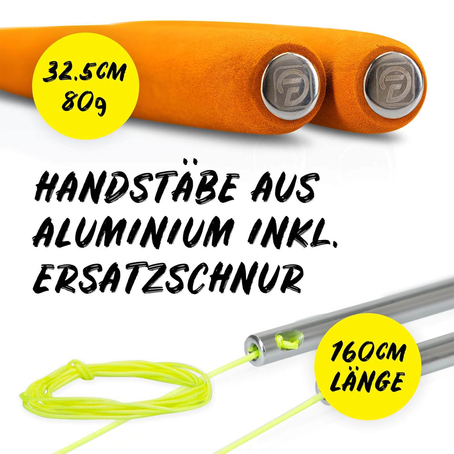 Diabolo Freizeitsport - Diabolo Handsticks Orange Aus Aluminium mit Ersatzschnur Diabolo Freizeitsport - Diabolo Handsticks Orange Aus Aluminium mit Ersatzschnur
