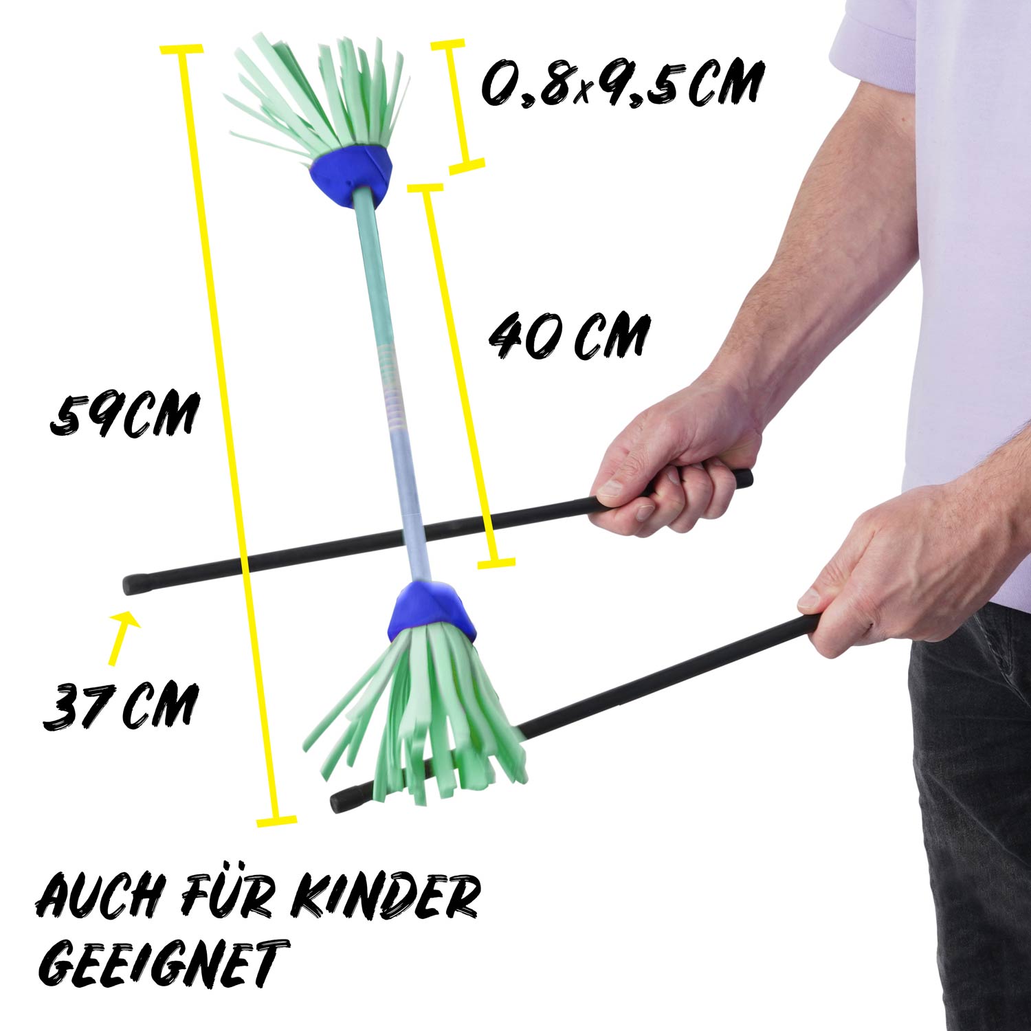 Diabolo Freizeitsport - Flower Sticks Pro Short Festival Blau Türkis A Neu Diabolo Freizeitsport - Flower Sticks Pro Short Festival Blau Türkis A Neu