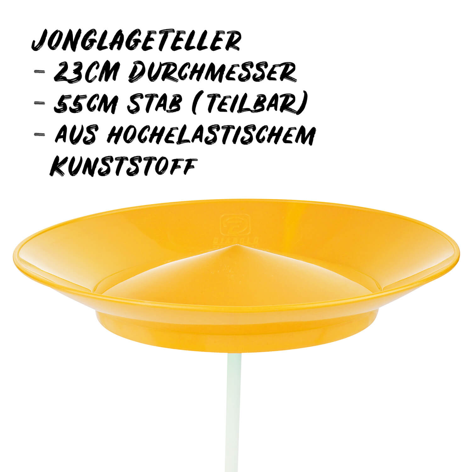 Diabolo Freizeitsport Jongliertellerset orange mit 55cm Stab Diabolo Freizeitsport Jongliertellerset orange für Anfänger kaufen!