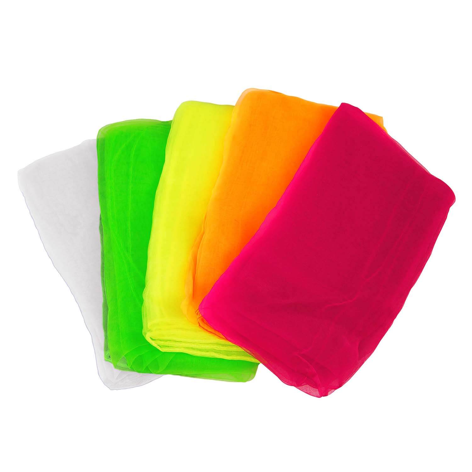 Diabolo Freizeitsport -Paire de Poi Lneux UV - Orange - 60 cm - Ailes d